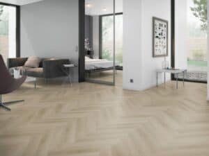 Visgraat vloer naturel